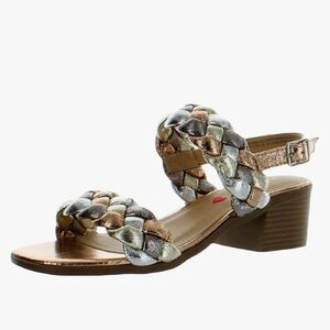 Girls Steve Madden Braided Metallic Sandals